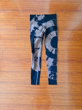 Tie-Dye Leggings - Black & Brown